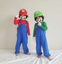 Load image into Gallery viewer, &#39;Luigi&#39; Overalls Top and Bottom Set (With Hat and gloves)
