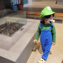 Load image into Gallery viewer, &#39;Luigi&#39; Overalls Top and Bottom Set (With Hat and gloves)
