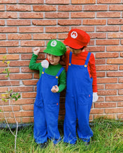 Load image into Gallery viewer, &#39;Luigi&#39; Overalls Top and Bottom Set (With Hat and gloves)
