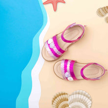 Load image into Gallery viewer, 'Sparkly Ocean' Sandals