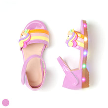 Load image into Gallery viewer, 'Aurora Unicorn' LED Sandals