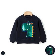Load image into Gallery viewer, 'Shiny Dino' Reversible Sequin Sweatshirt