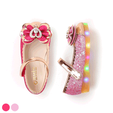 Load image into Gallery viewer, 'Bling Heart' LED Mary Jane Shoes