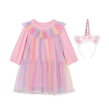 Load image into Gallery viewer, 'Pink Fantasy' Dress(Headband Set)