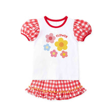 将图片加载到图库查看器,'Check Flower' Top and Bottom Set