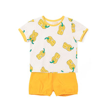 将图片加载到图库查看器,yellow bell pepper pattern outfit set