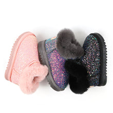 Load image into Gallery viewer, 'Twinkling Winter Night' Fur Boots