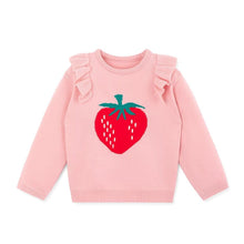 将图片加载到图库查看器,'Cream Berry' Long Sleeve Knit Top