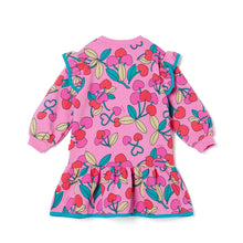 Load image into Gallery viewer, 'Pretty Cherry' Warm Fleece Dress(Bag Set)