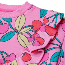 Load image into Gallery viewer, 'Cute Cherry' Warm Fleece Top and Bottom Set