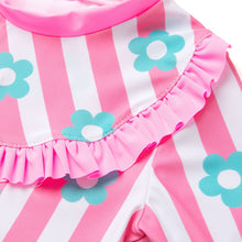 将图片加载到图库查看器,'Lala Flower' Rash Guard Swimsuit Set (Swim Cap, Pouch Set)