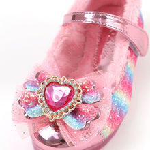 Load image into Gallery viewer, 'Jewel Heart' LED Fur Mary Jane Shoes