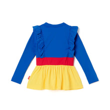 Load image into Gallery viewer, 'Red Ribbon Princess' Rash Guard Swimsuit Set(Swim Cap)