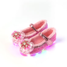 将图片加载到图库查看器,'Eternal Biju' LED Fur Mary Jane Shoes