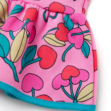Load image into Gallery viewer, 'Pretty Cherry' Warm Fleece Dress(Bag Set)
