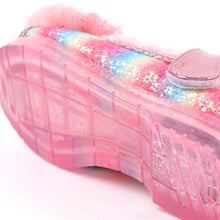 Load image into Gallery viewer, 'Jewel Heart' LED Fur Mary Jane Shoes