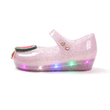Load image into Gallery viewer, 'Crunchy Watermelon' LED Jelly Shoes