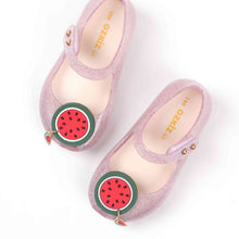 Load image into Gallery viewer, 'Crunchy Watermelon' LED Jelly Shoes