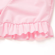 将图片加载到图库查看器,Bread Barbershop 'Neon Pink Macaron' Pink Rash Guard Swimsuit Set (Swim Cap, Pouch Set)