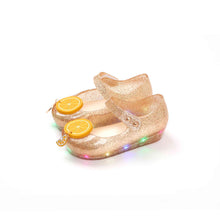 Load image into Gallery viewer, 'Tok Tok Orange' LED Jelly Shoes