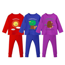 将图片加载到图库查看器,'Happy Week' Homewear Top and Bottom Set