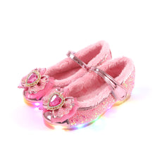 Load image into Gallery viewer, 'Shine Heart' LED Fur Mary Jane Shoes