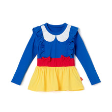 Load image into Gallery viewer, 'Red Ribbon Princess' Rash Guard Swimsuit Set(Swim Cap)