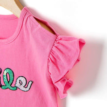 将图片加载到图库查看器,'Smile Big' Frilled Sleeveless T-Shirt