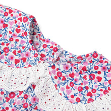 将图片加载到图库查看器,girls pink flower pattern dress