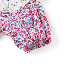 将图片加载到图库查看器,girls pink flower pattern dress