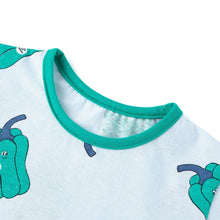 将图片加载到图库查看器,green bell pepper pattern outfit set