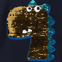 Load image into Gallery viewer, 'Shiny Dino' Reversible Sequin Sweatshirt