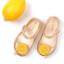 Load image into Gallery viewer, 'Tok Tok Orange' LED Jelly Shoes