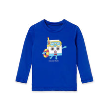 将图片加载到图库查看器,Bread Barbershop 'Swimming Wilk' Rash Guard Swimsuit Set (Swim Cap Set)