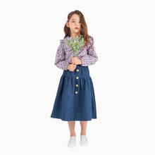 将图片加载到图库查看器,'Good Day' Denim Long Skirt