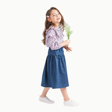 将图片加载到图库查看器,'Good Day' Denim Long Skirt