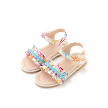 Load image into Gallery viewer, 'Sketch Flower' Sandals