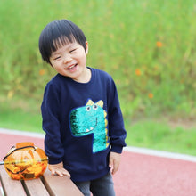 Load image into Gallery viewer, 'Shiny Dino' Reversible Sequin Sweatshirt