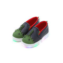 Load image into Gallery viewer, 'Spiky Dinosaur' LED Slip-On Shoes