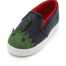 Load image into Gallery viewer, 'Spiky Dinosaur' LED Slip-On Shoes