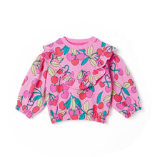 Load image into Gallery viewer, 'Cute Cherry' Warm Fleece Top and Bottom Set