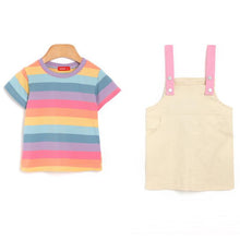 Load image into Gallery viewer, 'Over the Rainbow' Overall Dress Set