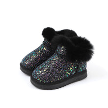 Load image into Gallery viewer, 'Twinkling Winter Night' Fur Boots