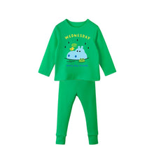 将图片加载到图库查看器,'Happy Week' Homewear Top and Bottom Set