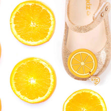 Load image into Gallery viewer, 'Tok Tok Orange' LED Jelly Shoes
