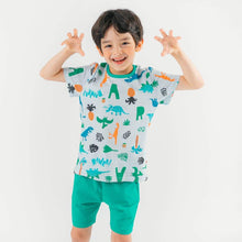 将图片加载到图库查看器,boys dinosaur pattern outfit set