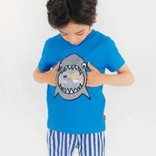 将图片加载到图库查看器,'Shark is Here' Top and Bottom Set