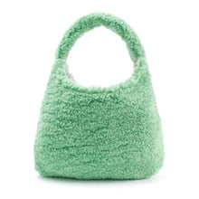 将图片加载到图库查看器,girls green puffy bag