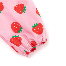将图片加载到图库查看器,girls pink strawberry dress