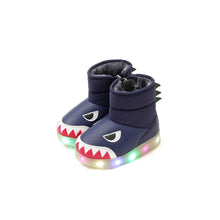 Load image into Gallery viewer, boys navy padded boots